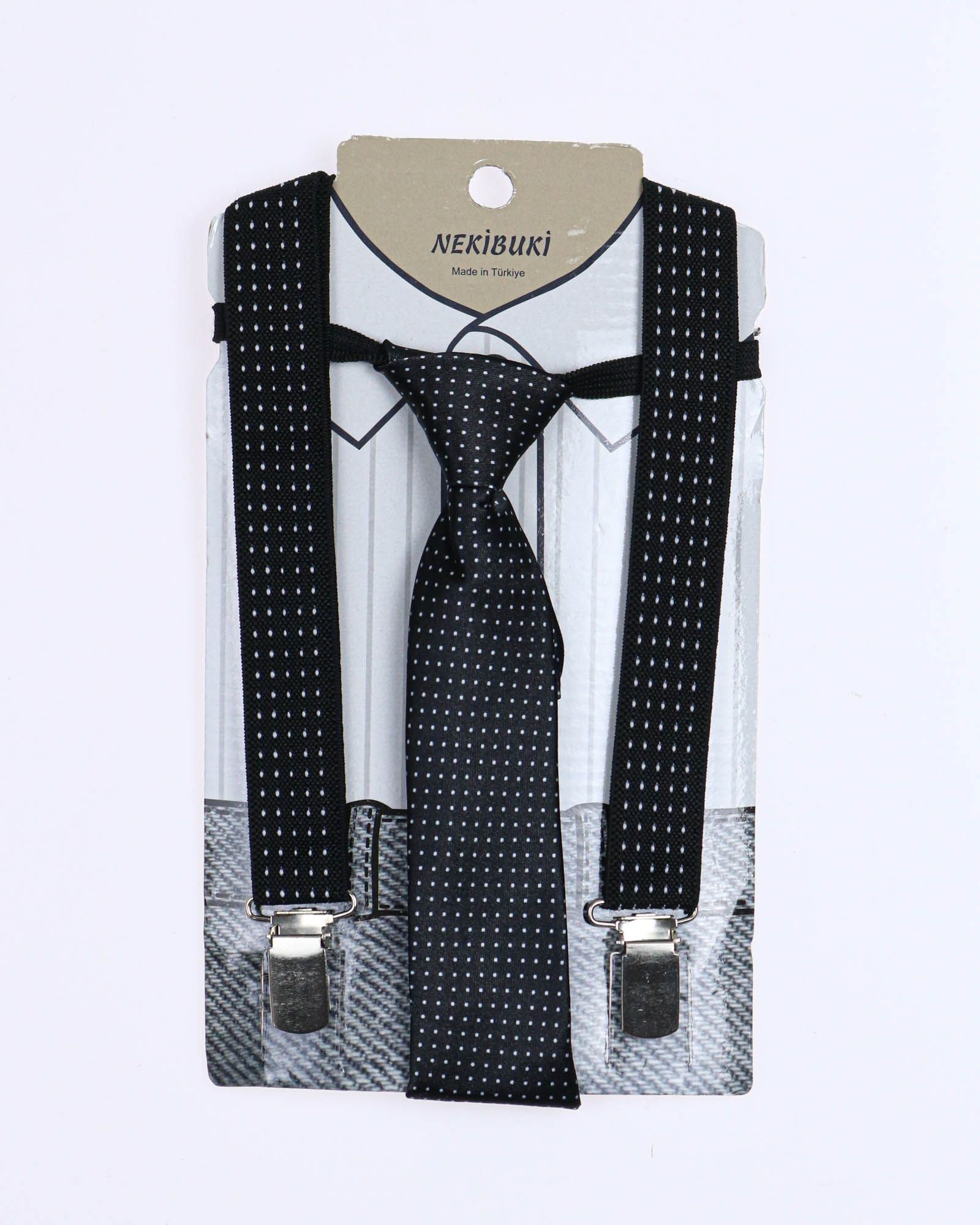 NEKIBUKI 1071 Набор подтяжки + галстук NEKIBUKI 1071 Набор подтяжки + галстук фото