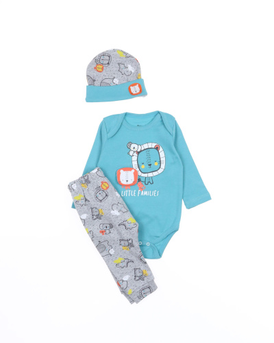 MINIWORLD 16313 Комплект (цвет: Ментоловый\серый меланж)